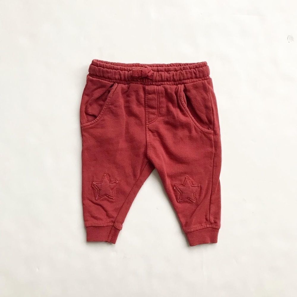 Zara star knee patch joggers EUC 3-6 months